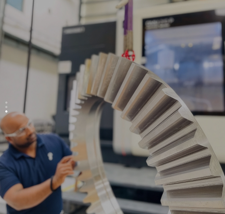 Large precision bevel gear
